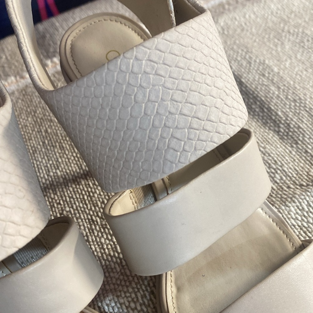 Calvin Klein Neutral Heels - Picture 4 of 8